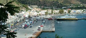 Scorcio dell’abitato di Lipari